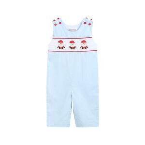 Lil Cactus Girls  Smocked Overall, Blue